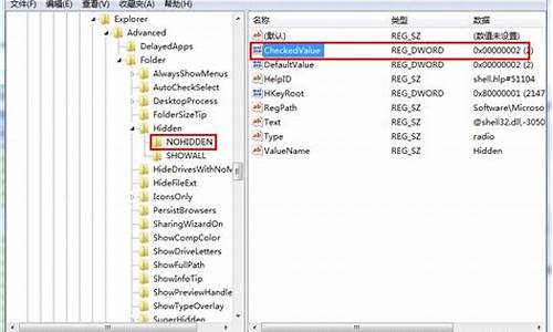 win7注册表隐藏文件_win7注册表隐藏文件在哪里